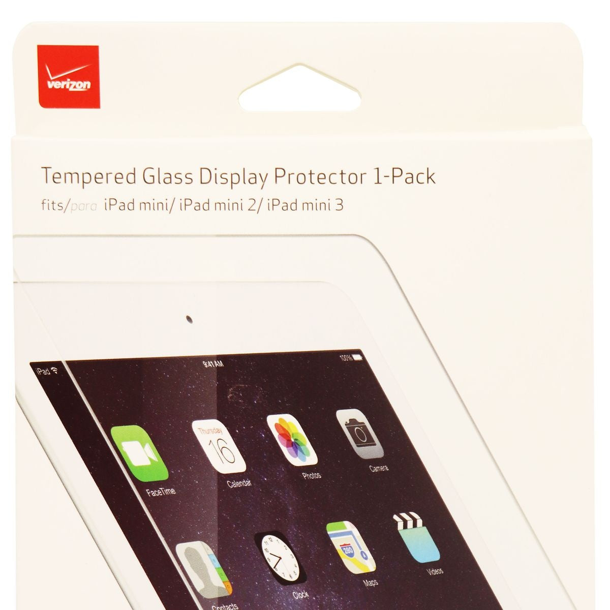 Verizon Tempered Glass Display Protector 1 Pack for iPad mini 1 / 2 / 3 - Clear Cell Phone - Screen Protectors Verizon    - Simple Cell Bulk Wholesale Pricing - USA Seller