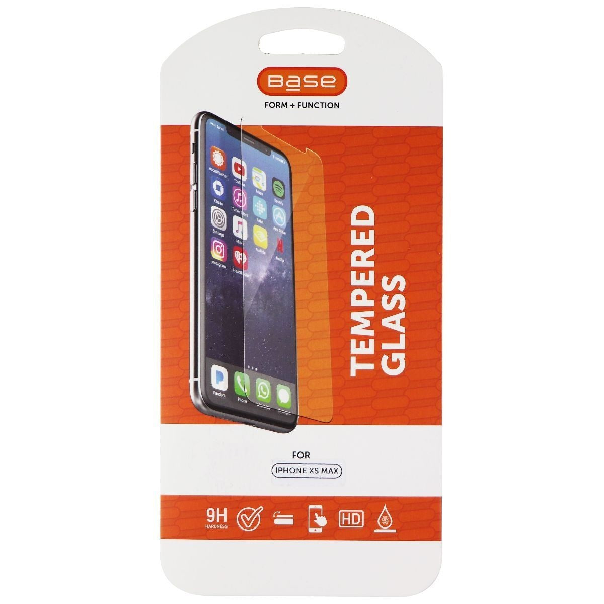 Base Tempered Glass Screen Protector for Apple iPhone Xs Max - Clear Cell Phone - Screen Protectors Base    - Simple Cell Bulk Wholesale Pricing - USA Seller