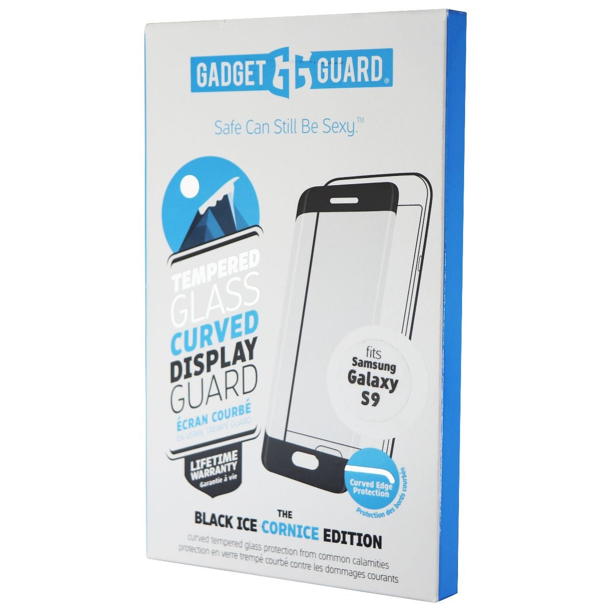 Gadget Guard Black Ice Cornice Curved Edition Tempered Glass for Galaxy S9 Cell Phone - Screen Protectors Gadget Guard    - Simple Cell Bulk Wholesale Pricing - USA Seller