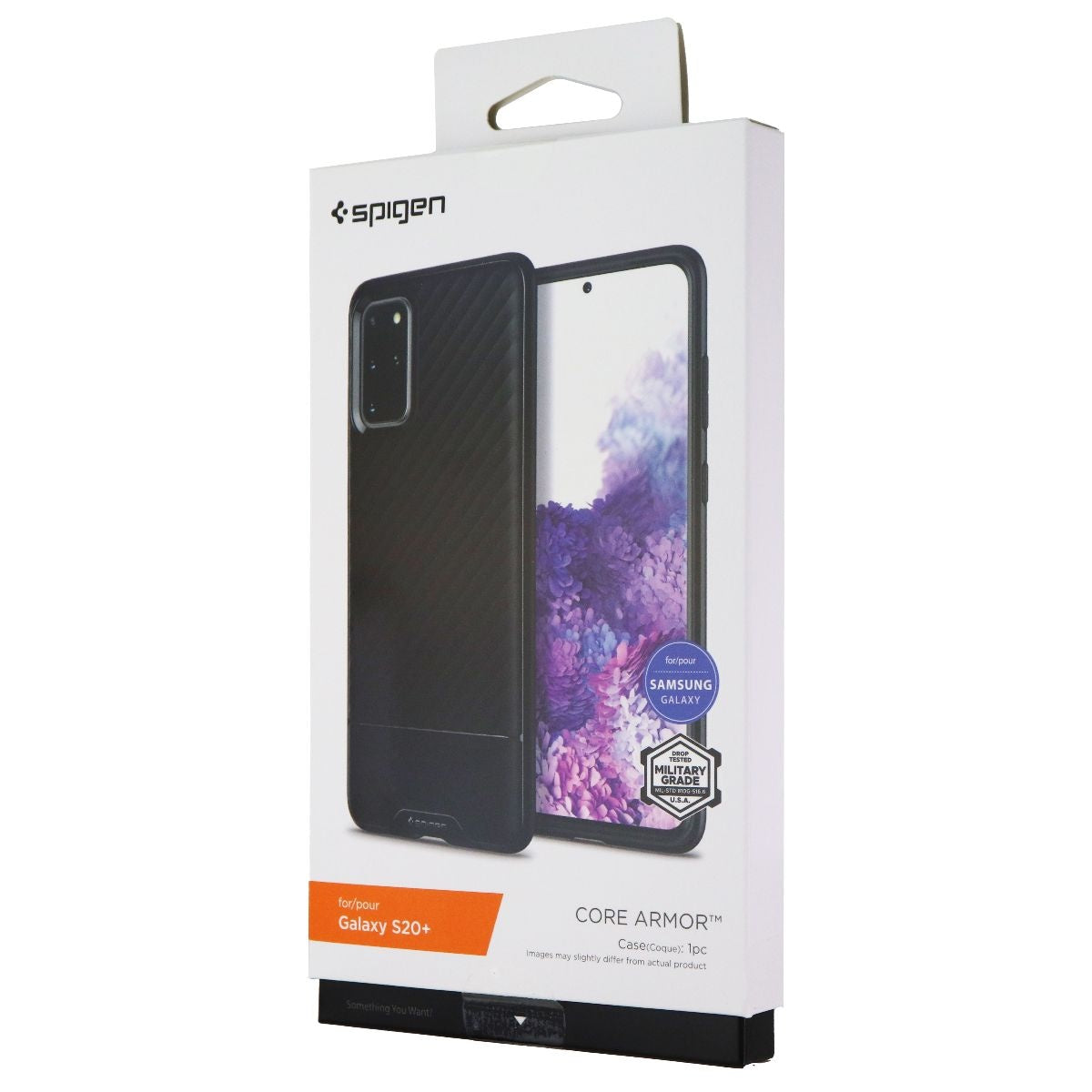 Spigen Core Armor Series Slim Hard Case for Samsung Galaxy (S20+) - Black Cell Phone - Cases, Covers & Skins Spigen    - Simple Cell Bulk Wholesale Pricing - USA Seller