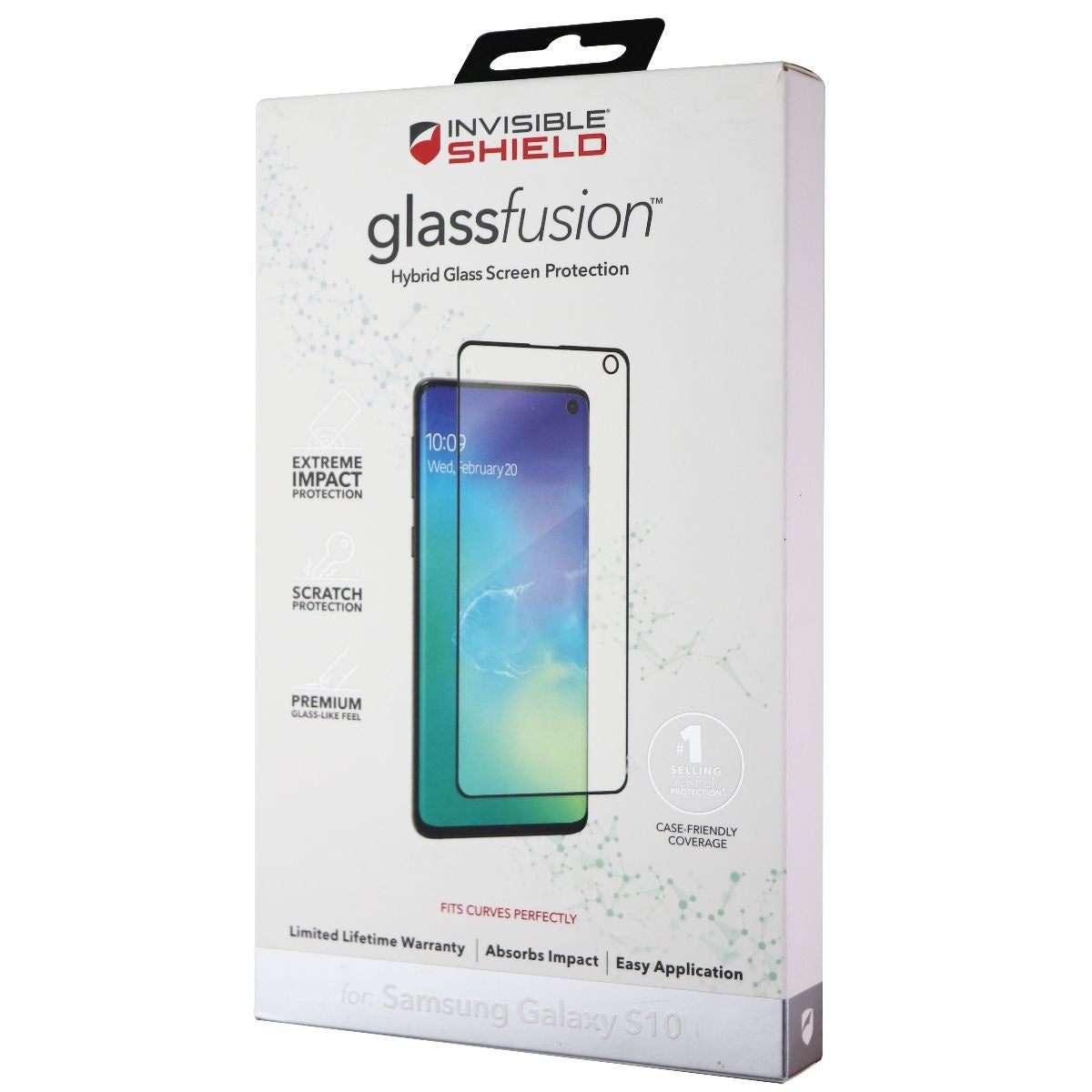 ZAGG InvisibleShield Glass Fusion Screen Protector for Samsung Galaxy S10 Cell Phone - Screen Protectors Zagg    - Simple Cell Bulk Wholesale Pricing - USA Seller