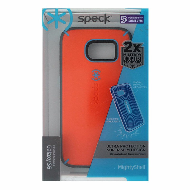 Speck MightyShell Case for Samsung Galaxy S6 - Orange & Gray Cell Phone - Cases, Covers & Skins Speck    - Simple Cell Bulk Wholesale Pricing - USA Seller