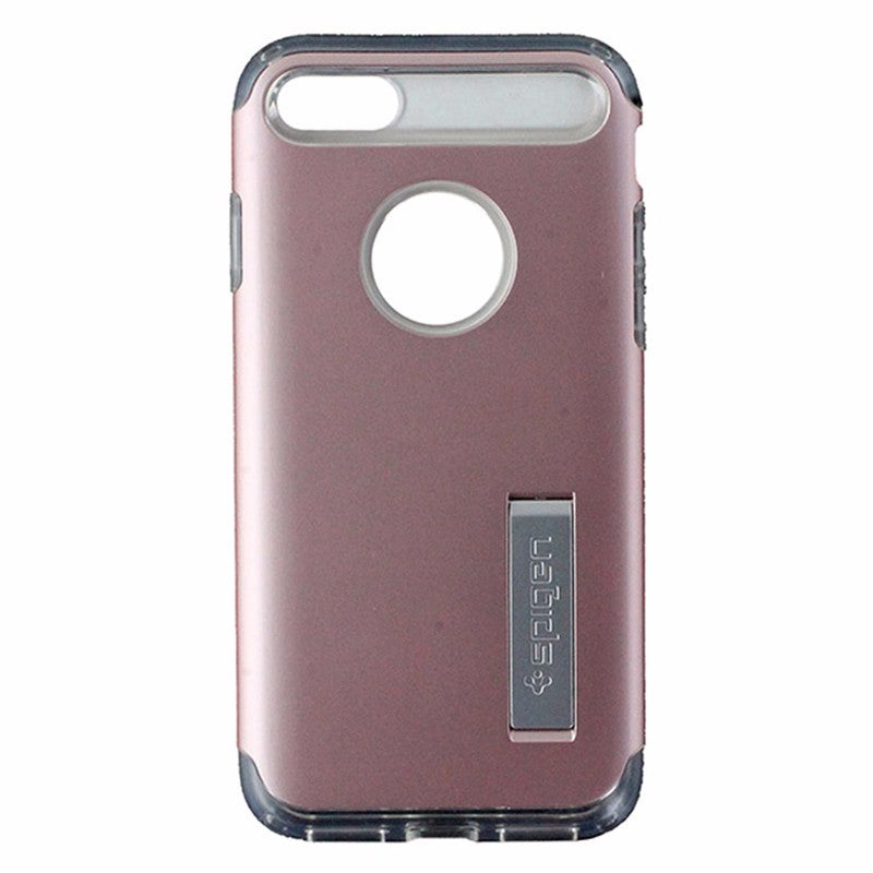 Spigen Slim Armor Dual Layer Case Cover w/ Kickstand iPhone 8 / 7 - Pink / Clear Cell Phone - Cases, Covers & Skins Spigen    - Simple Cell Bulk Wholesale Pricing - USA Seller