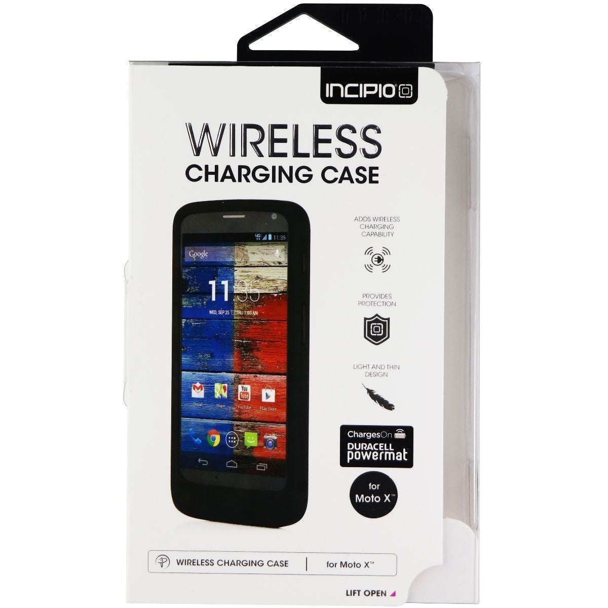 Incipio Wireless PMA Charging Case for Motorola Moto X - Black Cell Phone - Cases, Covers & Skins Incipio    - Simple Cell Bulk Wholesale Pricing - USA Seller