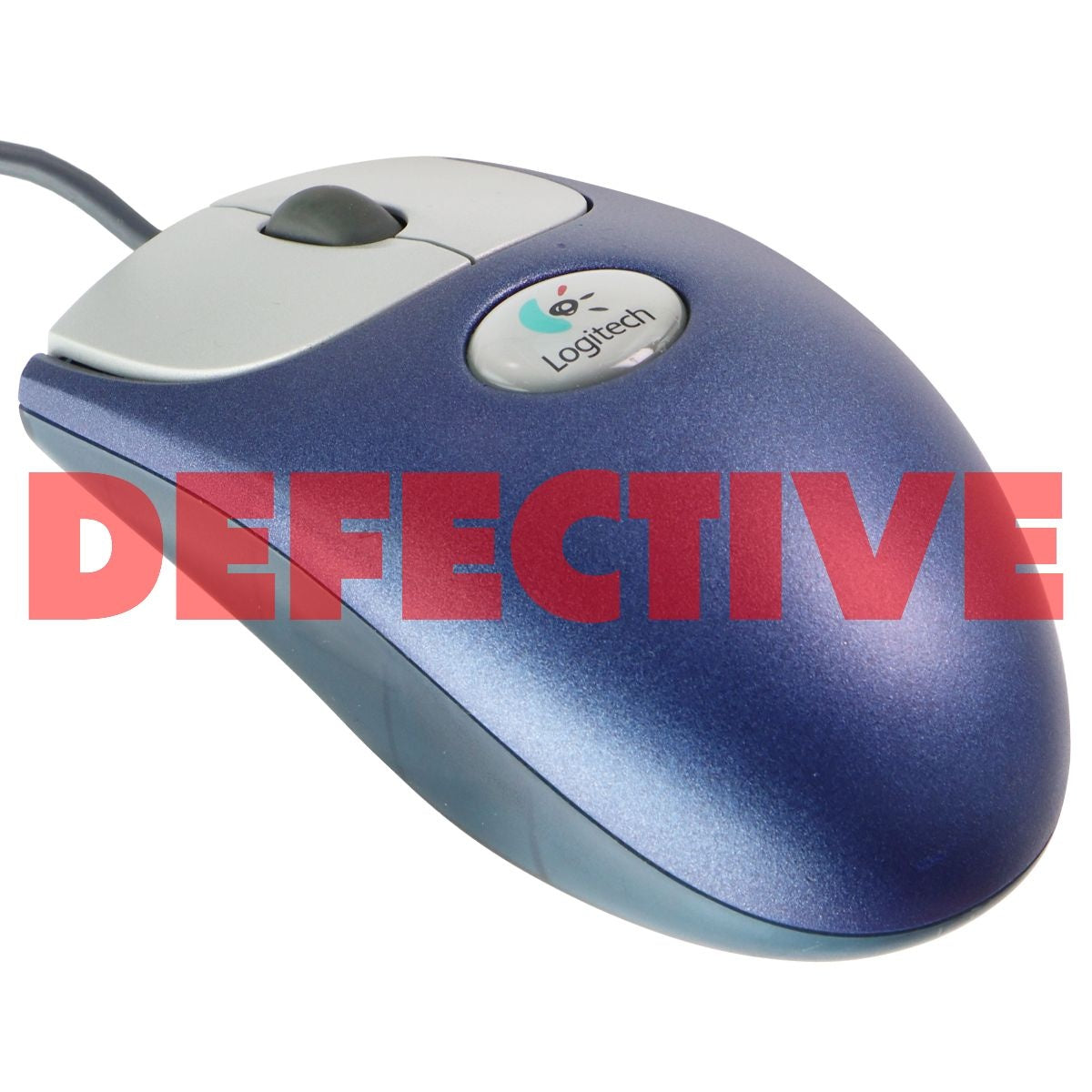 Logitech M-BJ58 USB Optical Scroll Wheel Mouse - Blue Keyboards/Mice - Mice, Trackballs & Touchpads Logitech    - Simple Cell Bulk Wholesale Pricing - USA Seller