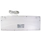 Macally Full Size USB 2.0 Universal Computer Keyboard - White (IKEYSLIM) Gaming/Console - Keyboards & Keypads Macally    - Simple Cell Bulk Wholesale Pricing - USA Seller