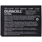 Duracell Ultra 3.7V Rechargeable 850mAh Battery - Black (CEL11213A) Cell Phone - Batteries Duracell    - Simple Cell Bulk Wholesale Pricing - USA Seller