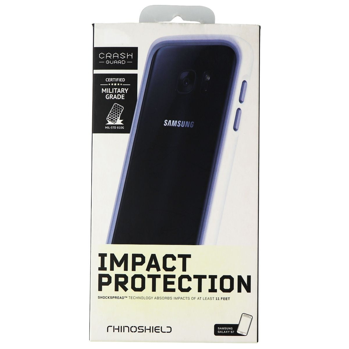 RhinoShield CrashGuard Case for Samsung Galaxy S7 - Clear/White Cell Phone - Cases, Covers & Skins RhinoShield    - Simple Cell Bulk Wholesale Pricing - USA Seller