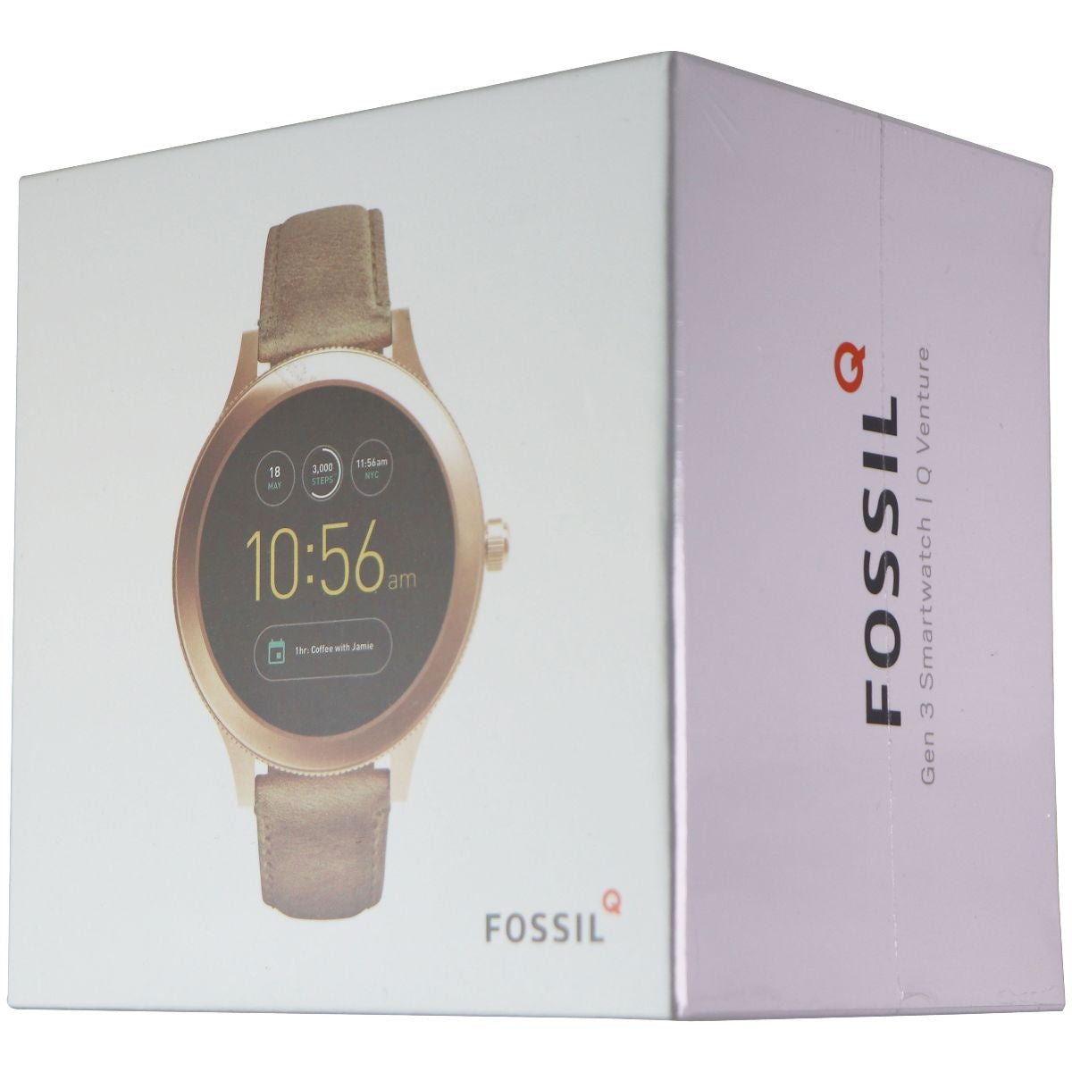 Fossil Womens Gen 3 Venture Stainless Steel Touchscreen Watch - Beige (FTW6005) Smart Watches Fossil    - Simple Cell Bulk Wholesale Pricing - USA Seller