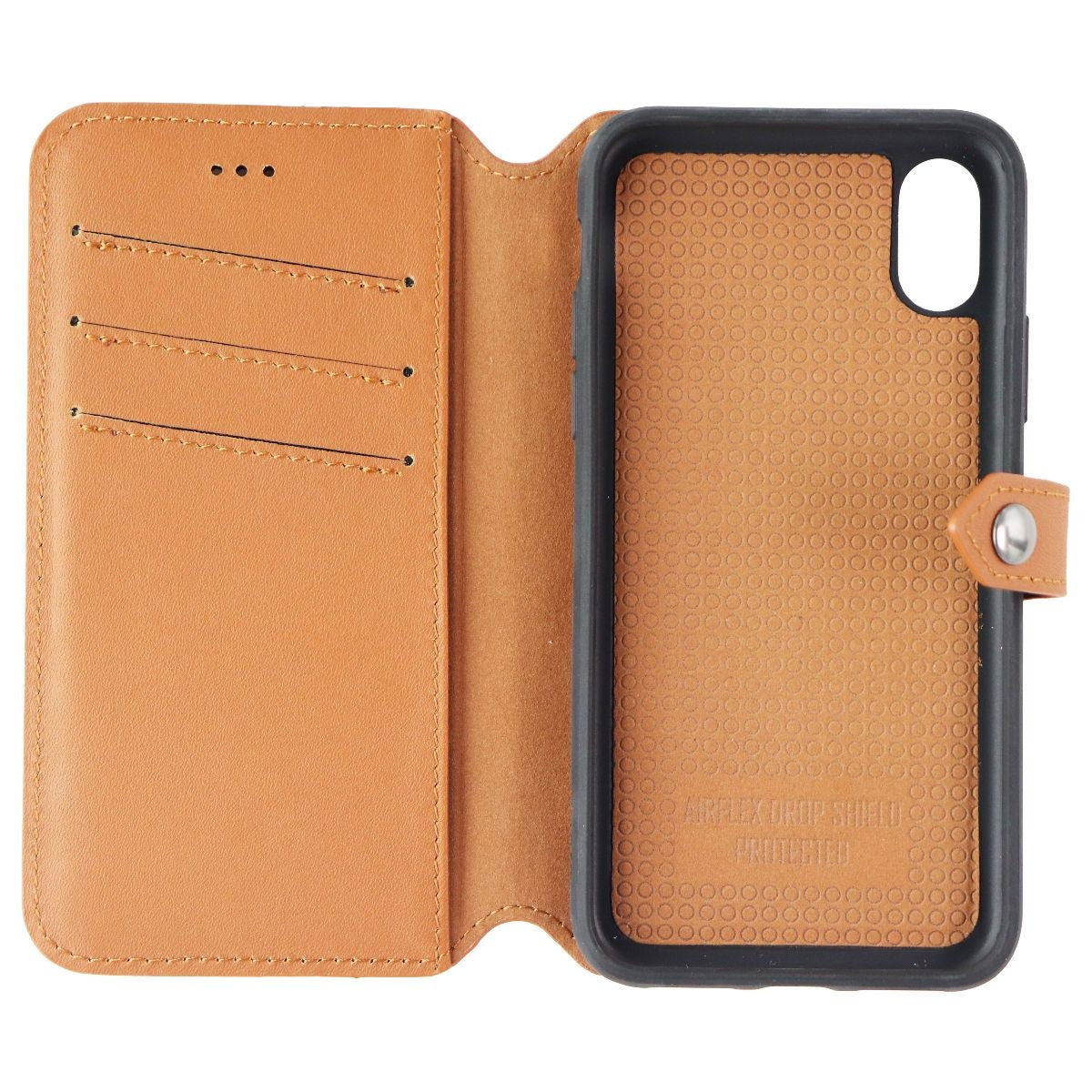 Ercko 2-in-1 Leather Wallet & Detachable Case for iPhone X/Xs - Brown Cell Phone - Cases, Covers & Skins Ercko    - Simple Cell Bulk Wholesale Pricing - USA Seller