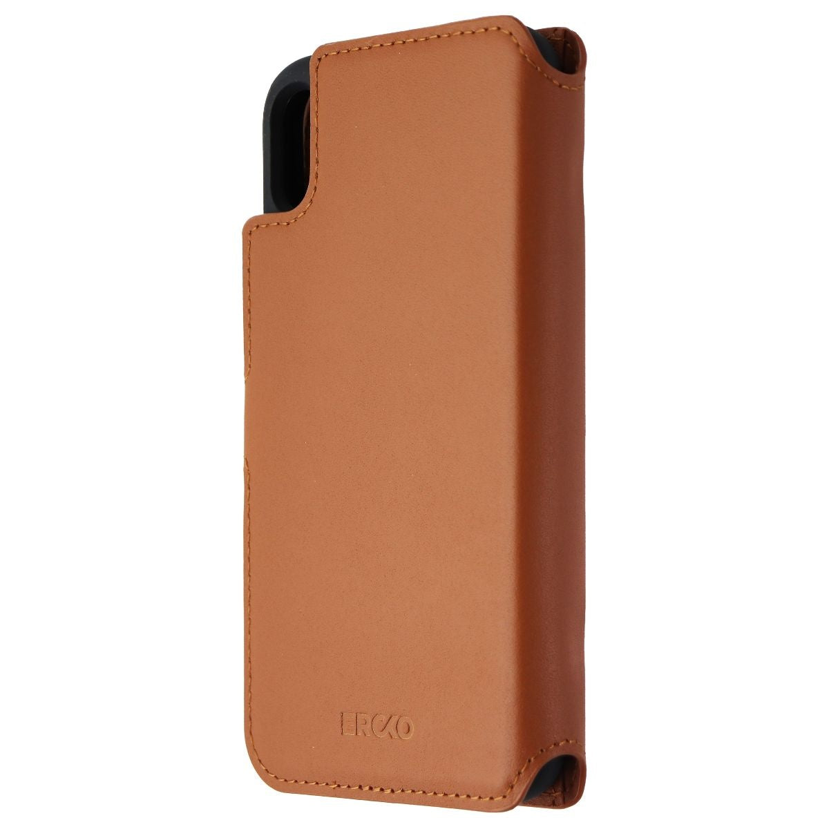 ERCKO 2-IN-1 Magnetic Wallet & Case for iPhone Xs - Black/Light Brown Cell Phone - Cases, Covers & Skins Ercko    - Simple Cell Bulk Wholesale Pricing - USA Seller