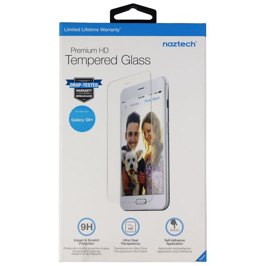 Naztech Premium HD Tempered Glass Screen Protector for Samsung (S8+) - Clear Cell Phone - Screen Protectors Naztech    - Simple Cell Bulk Wholesale Pricing - USA Seller