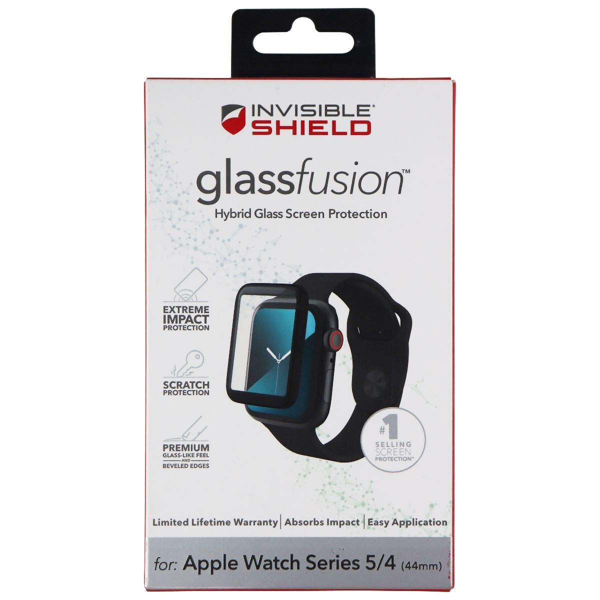 ZAGG InvisibleShield (Glass Fusion) Glass for Apple Watch Series 5/4 (44mm) Cell Phone - Screen Protectors Zagg    - Simple Cell Bulk Wholesale Pricing - USA Seller