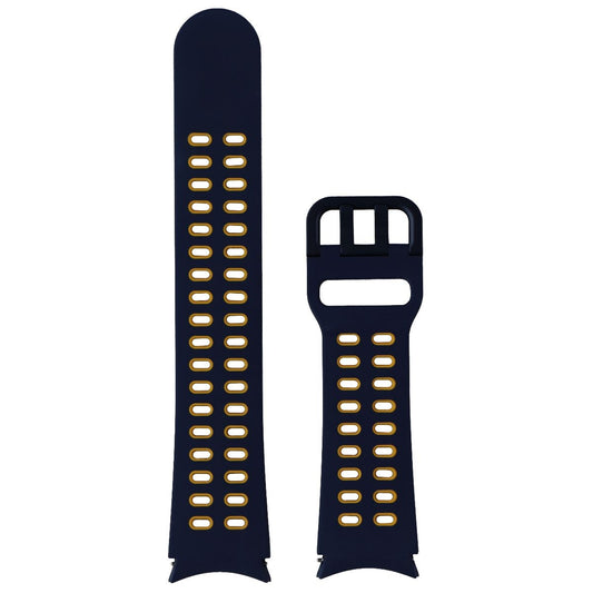 Samsung (20mm, M/L) Extreme Sport Band for Samsung Galaxy Watch4 - Blue/Mustard Smart Watch Accessories - Watch Bands Samsung    - Simple Cell Bulk Wholesale Pricing - USA Seller