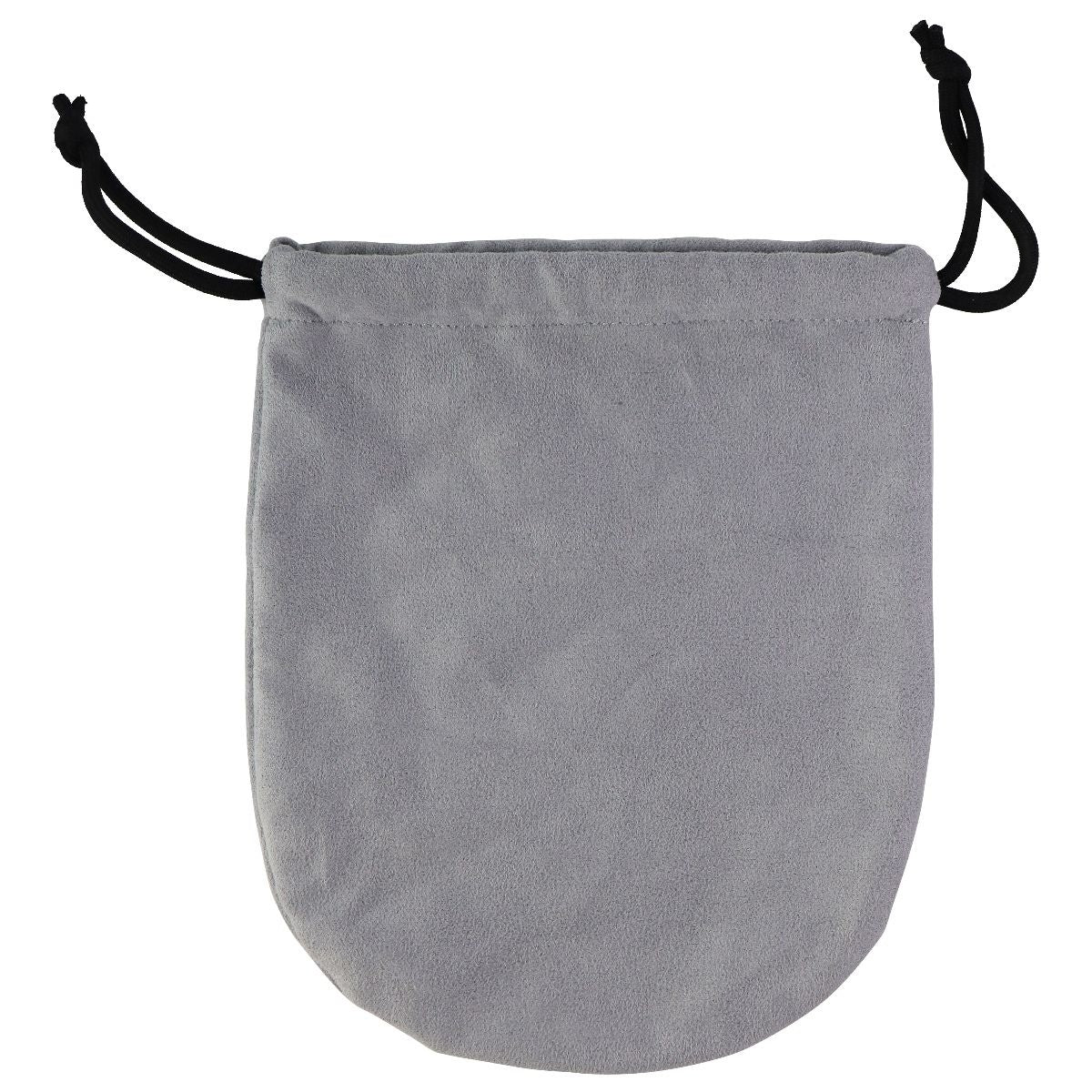 Soft Plush Drawstring Pouch for Headphones & More - Gray Cell Phone - Cases, Covers & Skins Unbranded    - Simple Cell Bulk Wholesale Pricing - USA Seller
