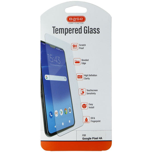Base Tempered Glass Screen Protector for Google Pixel 4a - Clear Cell Phone - Screen Protectors Base    - Simple Cell Bulk Wholesale Pricing - USA Seller