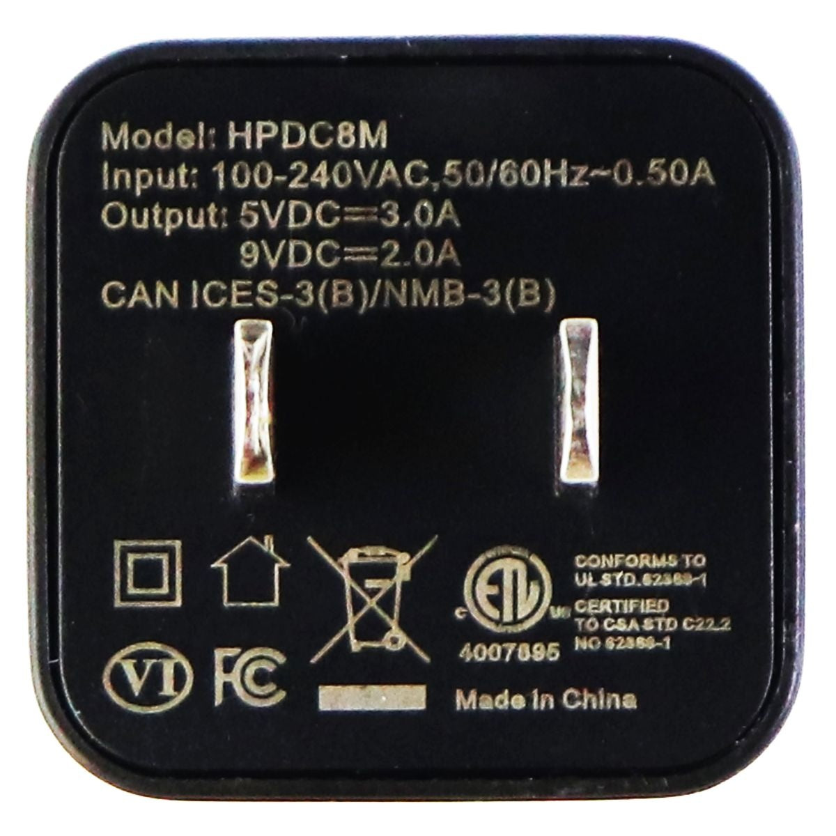 Scoshe HPDC8M PowerVolt Mini Cube USB-C Fast Charger - Black Cell Phone - Chargers & Cradles Scosche    - Simple Cell Bulk Wholesale Pricing - USA Seller