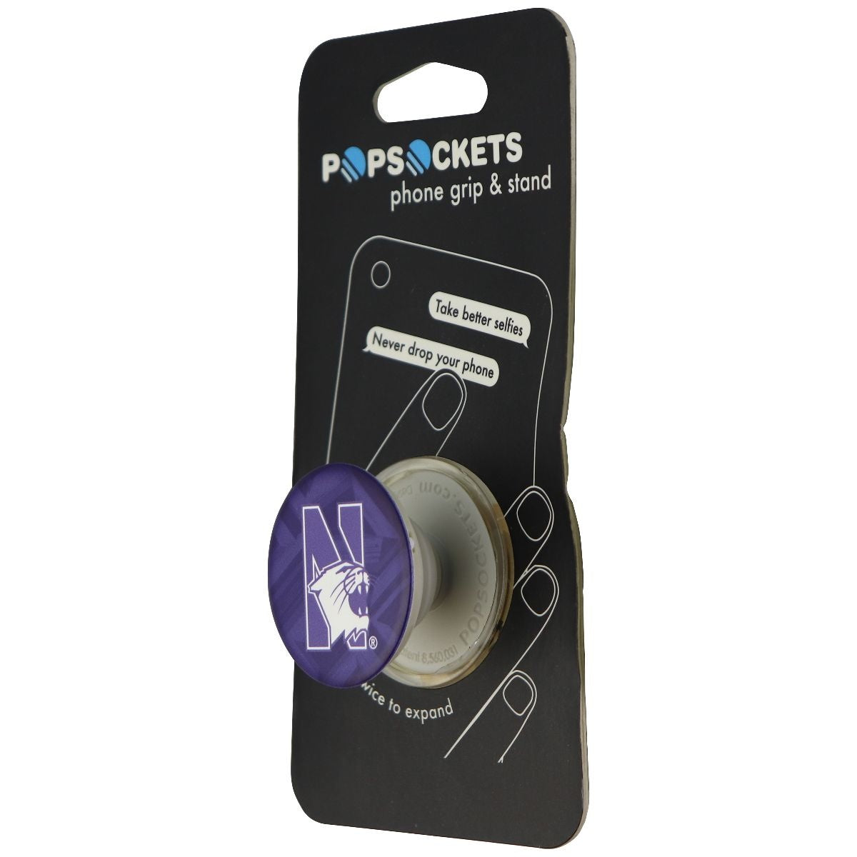 PopSockets: Collapsible Grip & Stand for Phones and Tablets - Northwestern Cell Phone - Mounts & Holders PopSockets    - Simple Cell Bulk Wholesale Pricing - USA Seller