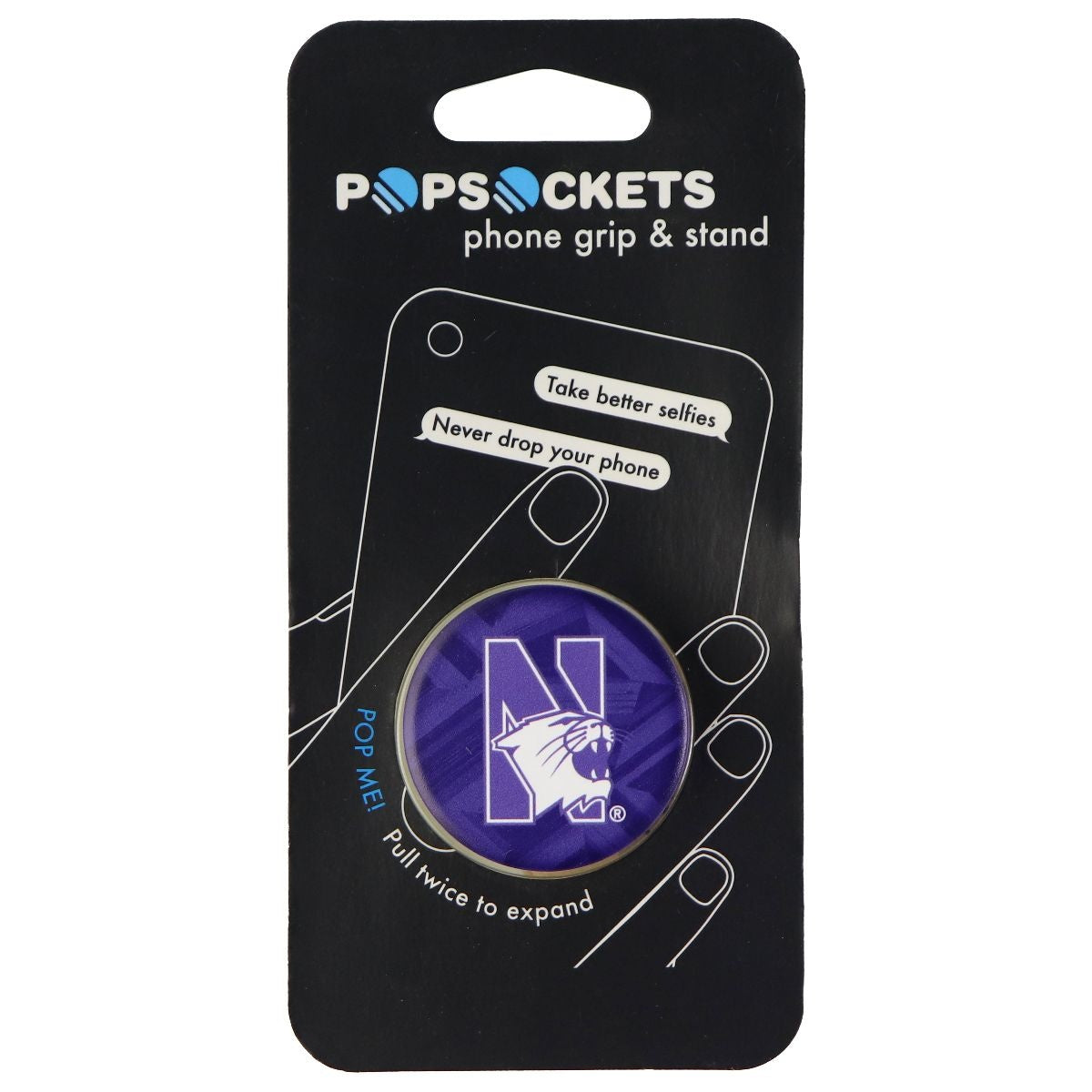 PopSockets: Collapsible Grip & Stand for Phones and Tablets - Northwestern Cell Phone - Mounts & Holders PopSockets    - Simple Cell Bulk Wholesale Pricing - USA Seller