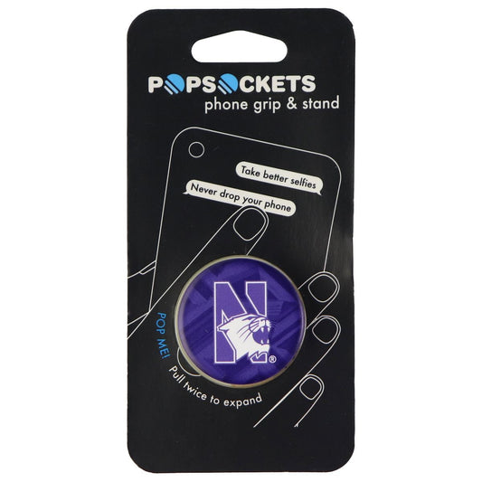 PopSockets: Collapsible Grip & Stand for Phones and Tablets - Northwestern Cell Phone - Mounts & Holders PopSockets    - Simple Cell Bulk Wholesale Pricing - USA Seller