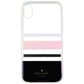 Kate Spade Hardshell Case for Apple iPhone XR - Clear/Black/Gold/Pink Stripes Cell Phone - Cases, Covers & Skins Kate Spade    - Simple Cell Bulk Wholesale Pricing - USA Seller