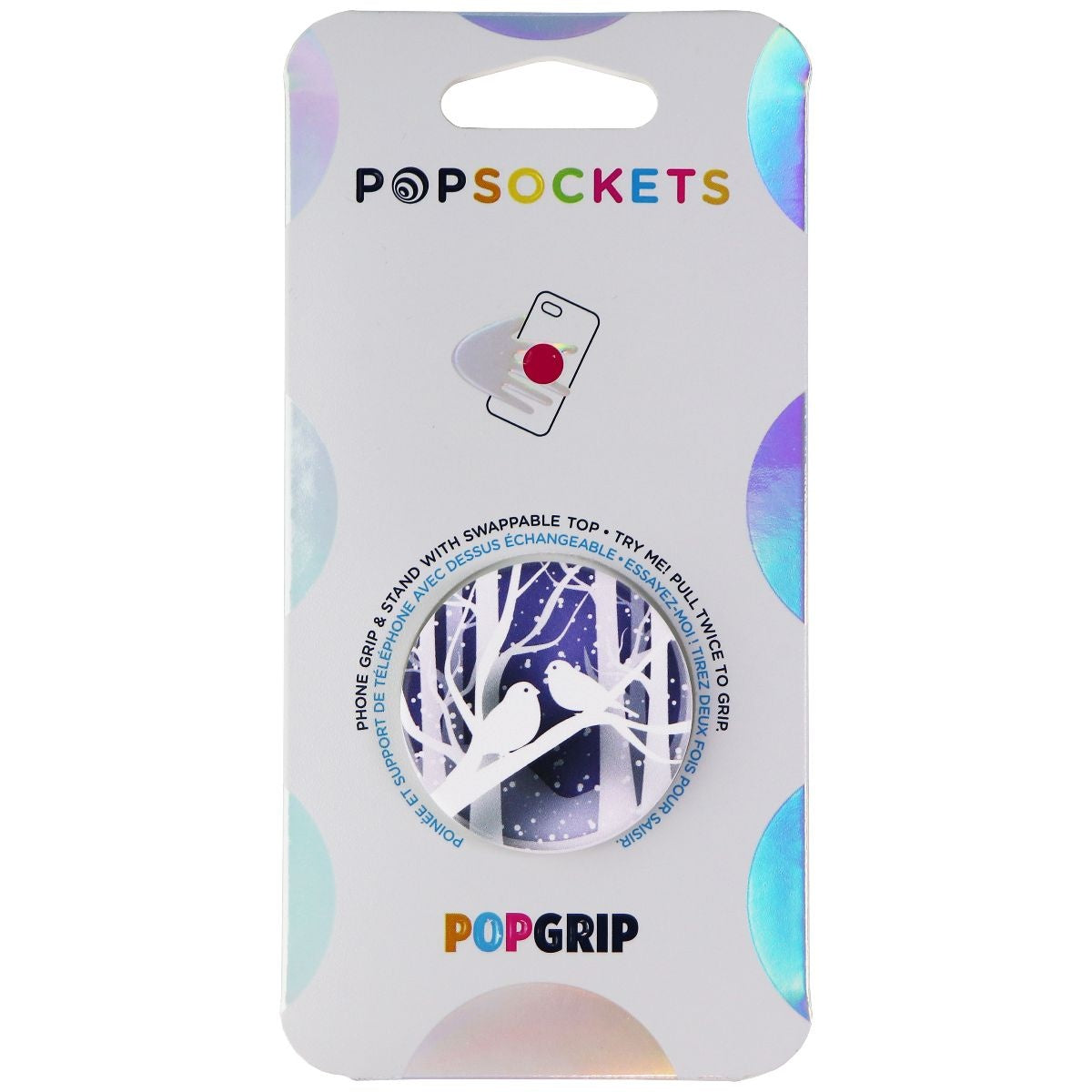 PopSockets: PopGrip Expanding Stand and Grip with Swappable Top - Paper Birds Cell Phone - Mounts & Holders PopSockets    - Simple Cell Bulk Wholesale Pricing - USA Seller
