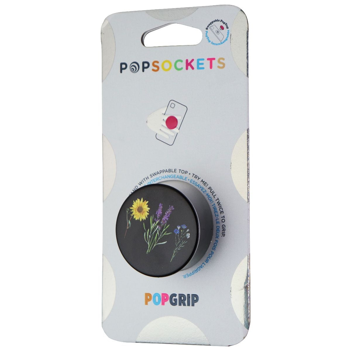 PopSockets PopGrip Swappable Top Holder for Phones - Vintage Garden Black Cell Phone - Mounts & Holders PopSockets    - Simple Cell Bulk Wholesale Pricing - USA Seller