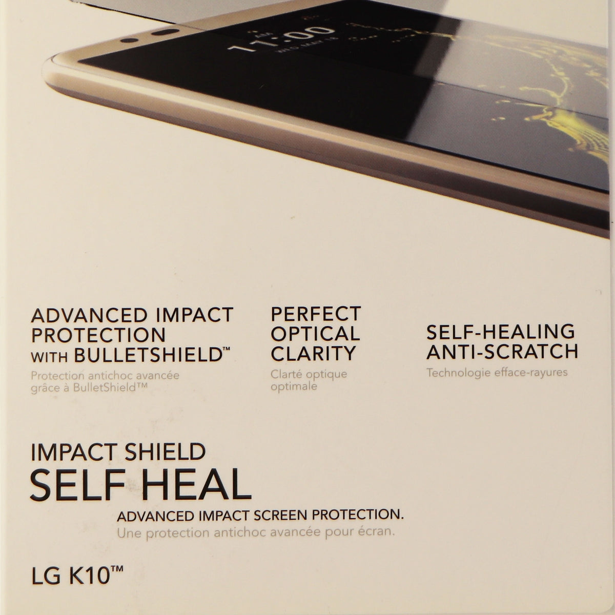 Tech21 Impact Shield Screen Protector Guard for LG K10 - Self Heal Clear Clarity Cell Phone - Screen Protectors tech21    - Simple Cell Bulk Wholesale Pricing - USA Seller
