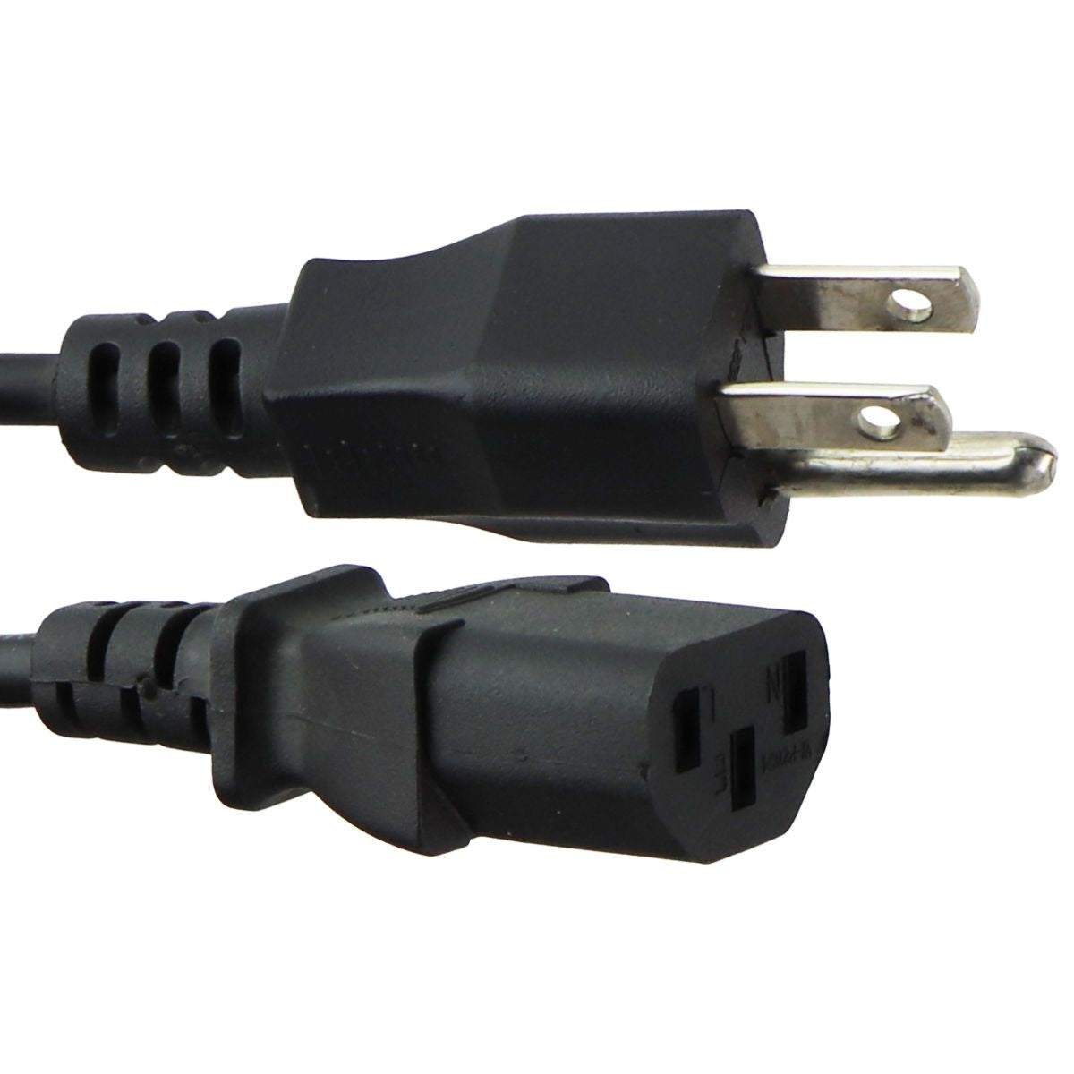 Replacement 10A/250V IEC 3-Prong Power Cord - Black – Simple Cell Bulk