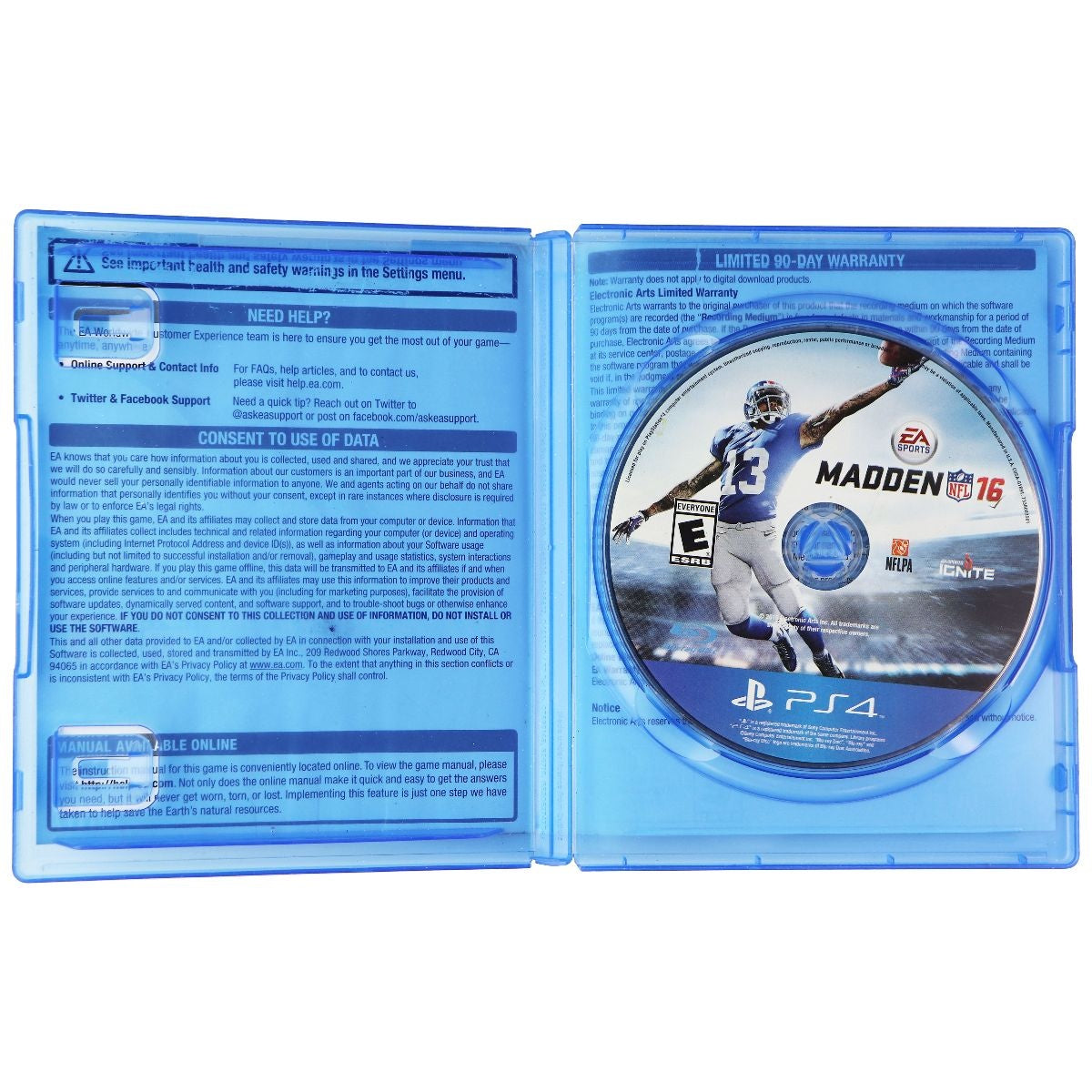 EA Sports NFL Madden 16 Game for Sony PlayStation 4 (PS4) Gaming/Console - Video Games Electronic Arts    - Simple Cell Bulk Wholesale Pricing - USA Seller