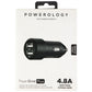 Powerology PowerDrive Plus Compact Dual USB Metallic Car Charger - Black Cell Phone - Chargers & Cradles Powerology    - Simple Cell Bulk Wholesale Pricing - USA Seller