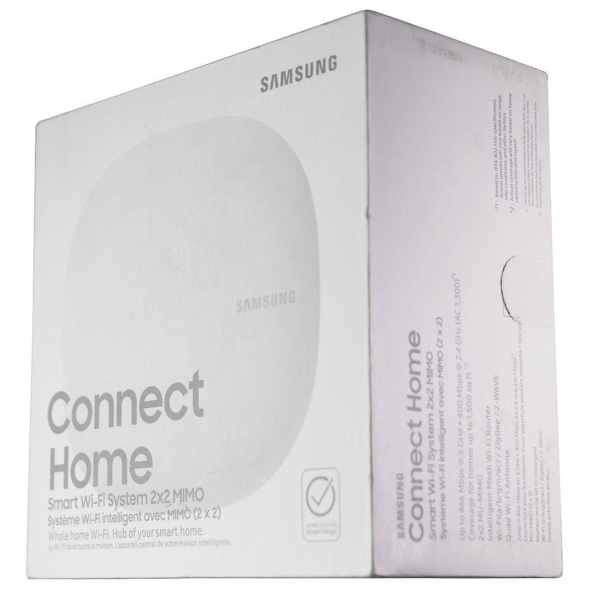 Samsung Connect Home Smart Wi-Fi System 2x2 MIMO - White (ET-WV520) Networking - Wireless Wi-Fi Routers Samsung    - Simple Cell Bulk Wholesale Pricing - USA Seller