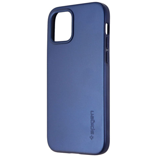 Spigen Thin Fit Series Case for Apple iPhone 12 and iPhone 12 Pro - Deep Blue Cell Phone - Cases, Covers & Skins Spigen    - Simple Cell Bulk Wholesale Pricing - USA Seller