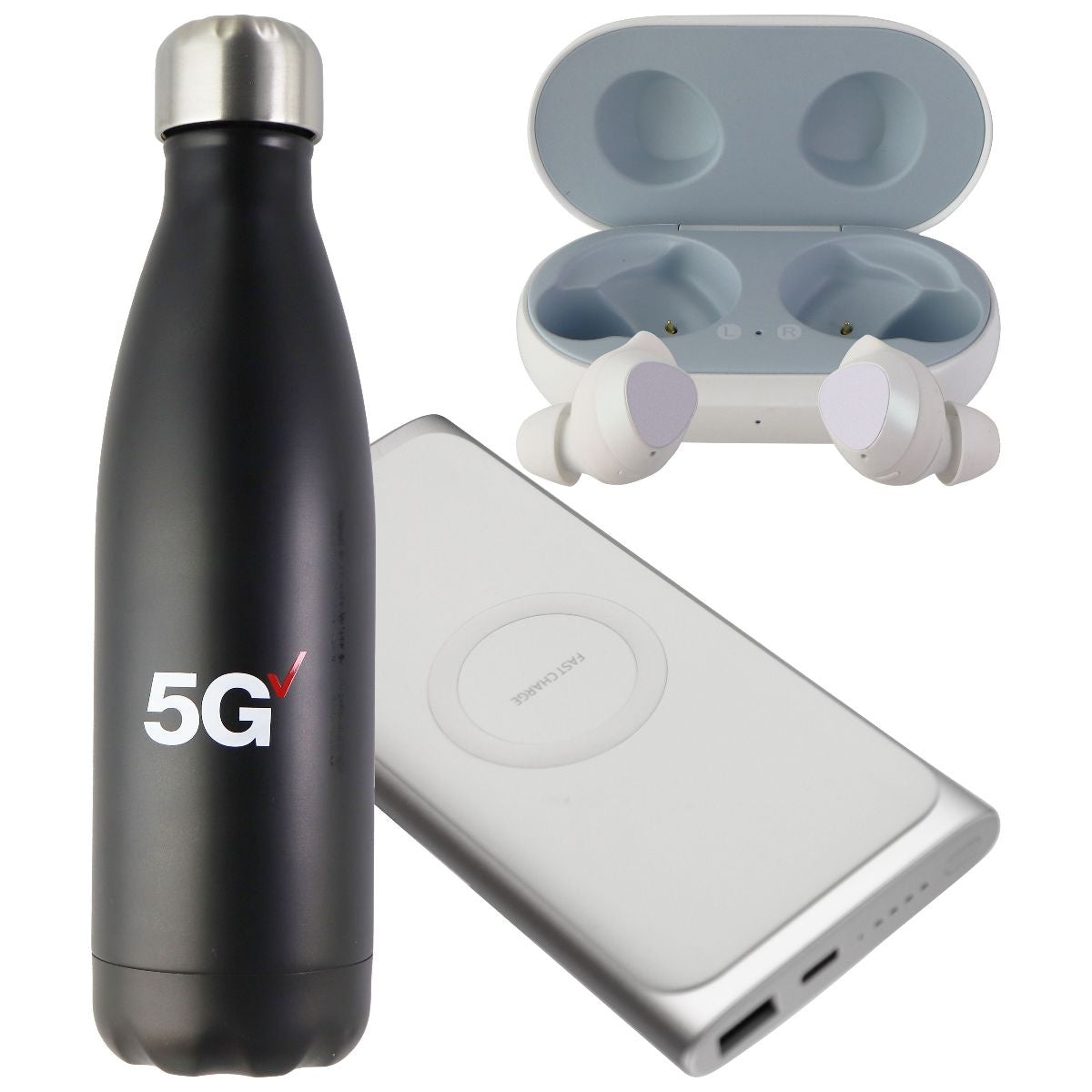Samsung VIP Kit with Galaxy Buds, Fast Battery Pack, and Water Bottle Pack Portable Audio - Headphones Samsung    - Simple Cell Bulk Wholesale Pricing - USA Seller