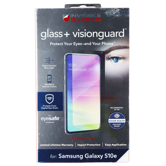 ZAGG InvisibleShield Glass+ VisionGuard Screen Protector for Samsung Galaxy S10e Cell Phone - Screen Protectors Zagg    - Simple Cell Bulk Wholesale Pricing - USA Seller