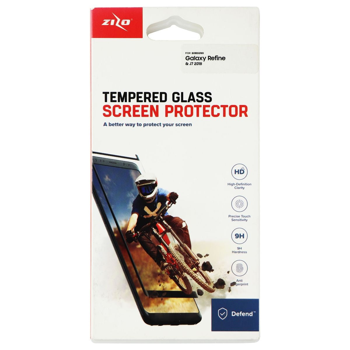 Zizo Defend Series Screen Protector for Galaxy Refine / J7 (2018) - Clear Cell Phone - Screen Protectors Zizo    - Simple Cell Bulk Wholesale Pricing - USA Seller
