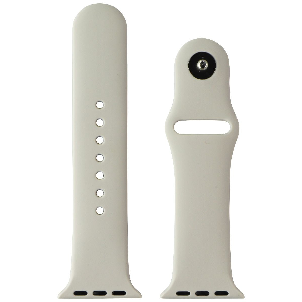 Silicone Band for Apple Watch All Series (38/40/41mm Cases) Starlight / Small Smart Watch Accessories - Watch Bands Unbranded    - Simple Cell Bulk Wholesale Pricing - USA Seller