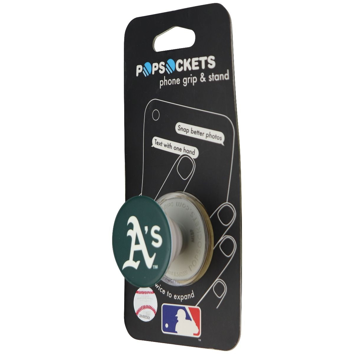 PopSockets: Collapsible Grip and Stand for Phones & Tablets - Oakland Athletics Cell Phone - Mounts & Holders PopSockets    - Simple Cell Bulk Wholesale Pricing - USA Seller