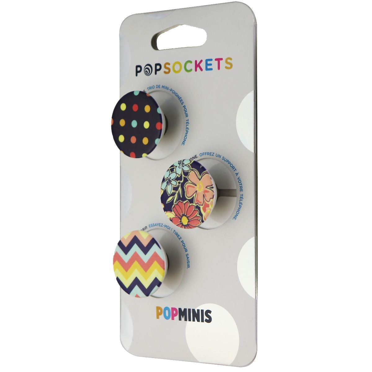 PopSockets PopMinis: Mini Grips for Phones & Tablets (3 Pack) - Fabstractions Cell Phone - Mounts & Holders PopSockets    - Simple Cell Bulk Wholesale Pricing - USA Seller
