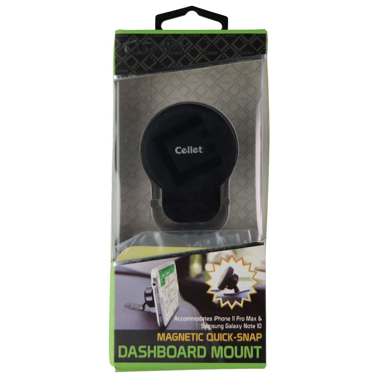 Cellet Magnetic Quick Snap Dashboard Mount for iPhone 11 Pro Max / Galaxy Note10 Cell Phone - Mounts & Holders Cellet    - Simple Cell Bulk Wholesale Pricing - USA Seller