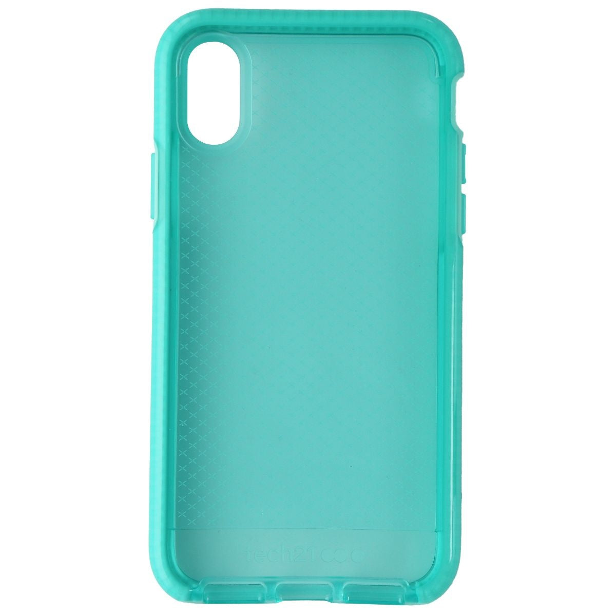 Tech21 Evo Check Series Flexible Gel Case for Apple iPhone Xs - Neon Aqua Cell Phone - Cases, Covers & Skins Tech21    - Simple Cell Bulk Wholesale Pricing - USA Seller