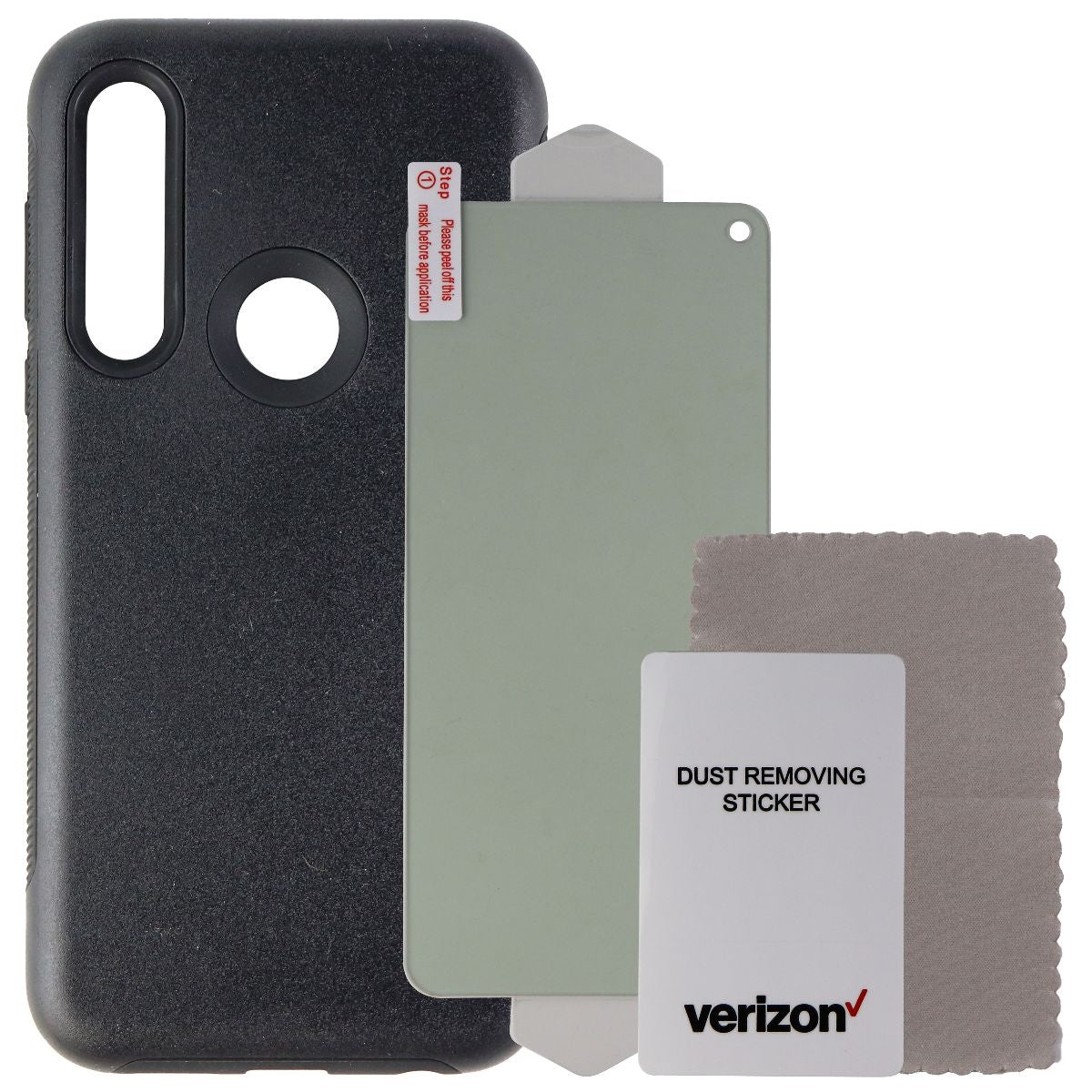 Verizon Rugged Case & Blue Light Glass (1-Pack) for Moto G Power - Black Cell Phone - Cases, Covers & Skins Verizon    - Simple Cell Bulk Wholesale Pricing - USA Seller