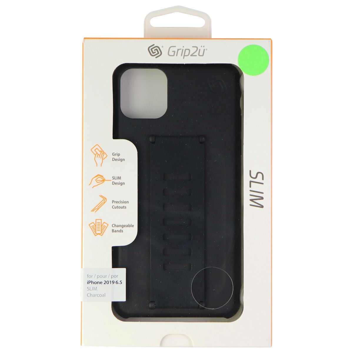 Grip2u Slim Series Case for Apple iPhone 11 Pro Max - Charcoal Cell Phone - Cases, Covers & Skins Grip2u    - Simple Cell Bulk Wholesale Pricing - USA Seller