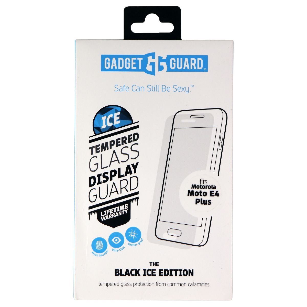 Gadget Guard (Black Ice) Tempered Glass for Motorola Moto E4 Plus - Clear Cell Phone - Cases, Covers & Skins Gadget Guard    - Simple Cell Bulk Wholesale Pricing - USA Seller