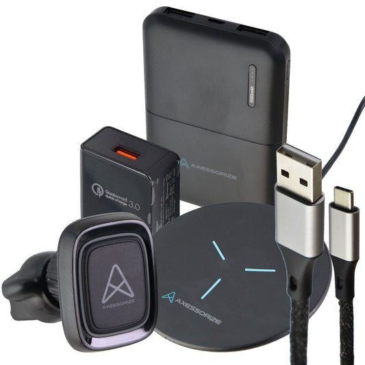 Axessorize/LG Wireless Charger, Car Mount, USB-C Cable, and Battery Pack Bundle Cell Phone - Cases, Covers & Skins Axessorize    - Simple Cell Bulk Wholesale Pricing - USA Seller