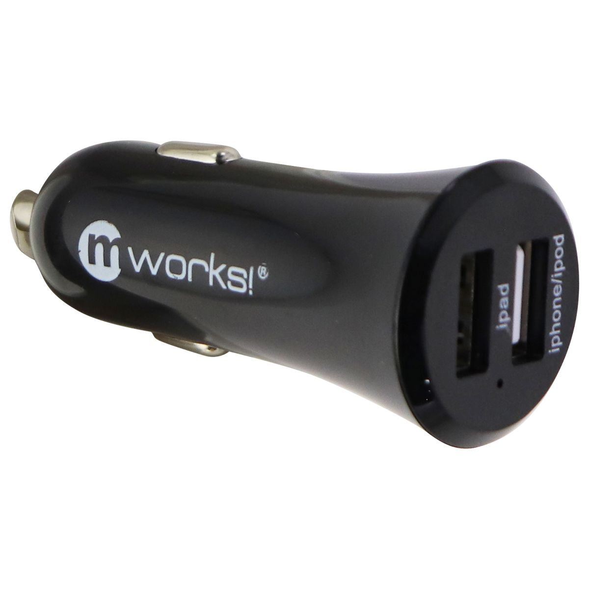 mWorks! (5V/2.4A) Dual USB Car Charger Travel Adapter - Black (CDDC17NA0001) Cell Phone - Chargers & Cradles mWorks!    - Simple Cell Bulk Wholesale Pricing - USA Seller