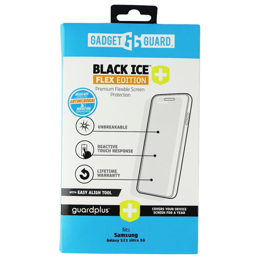 Gadget Guard Black Ice+ (Plus) Flex Protector for Samsung Galaxy S21 Ultra 5G Cell Phone - Screen Protectors Gadget Guard    - Simple Cell Bulk Wholesale Pricing - USA Seller
