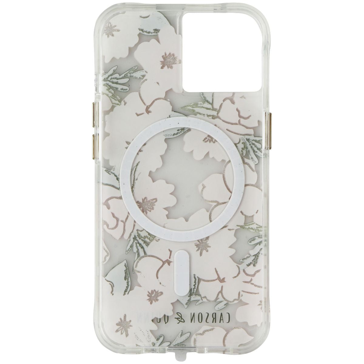 Carson Quinn Protective Case for MagSafe for iPhone 12 12 Pro Pink Flowers