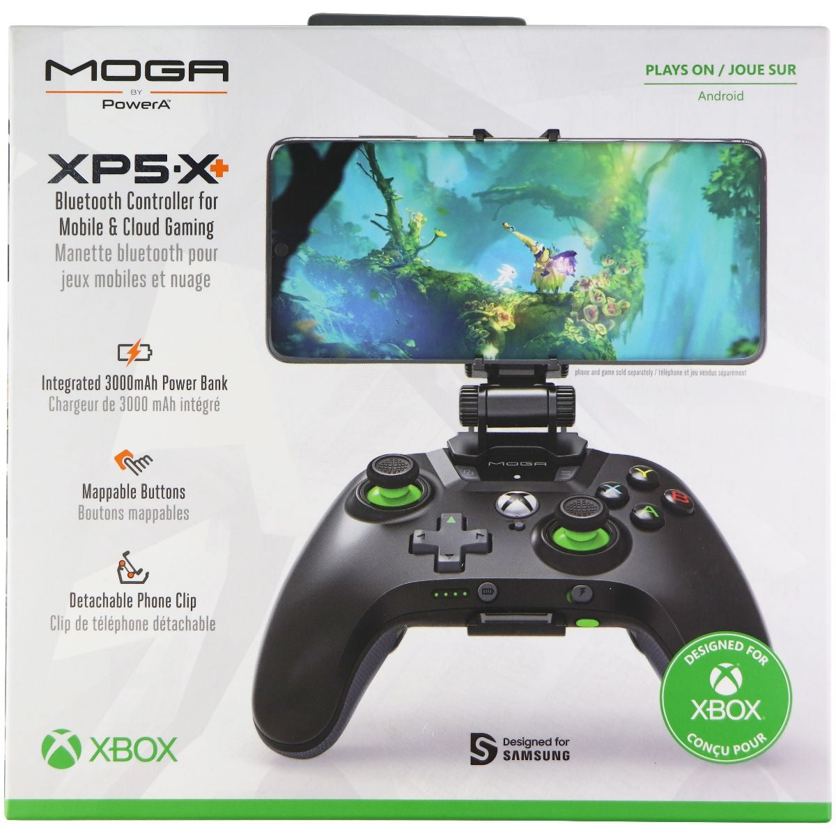 Moga XP5-X Bluetooth Controller for Mobile & Cloud Gaming - Black Gaming/Console - Controllers & Attachments Moga    - Simple Cell Bulk Wholesale Pricing - USA Seller