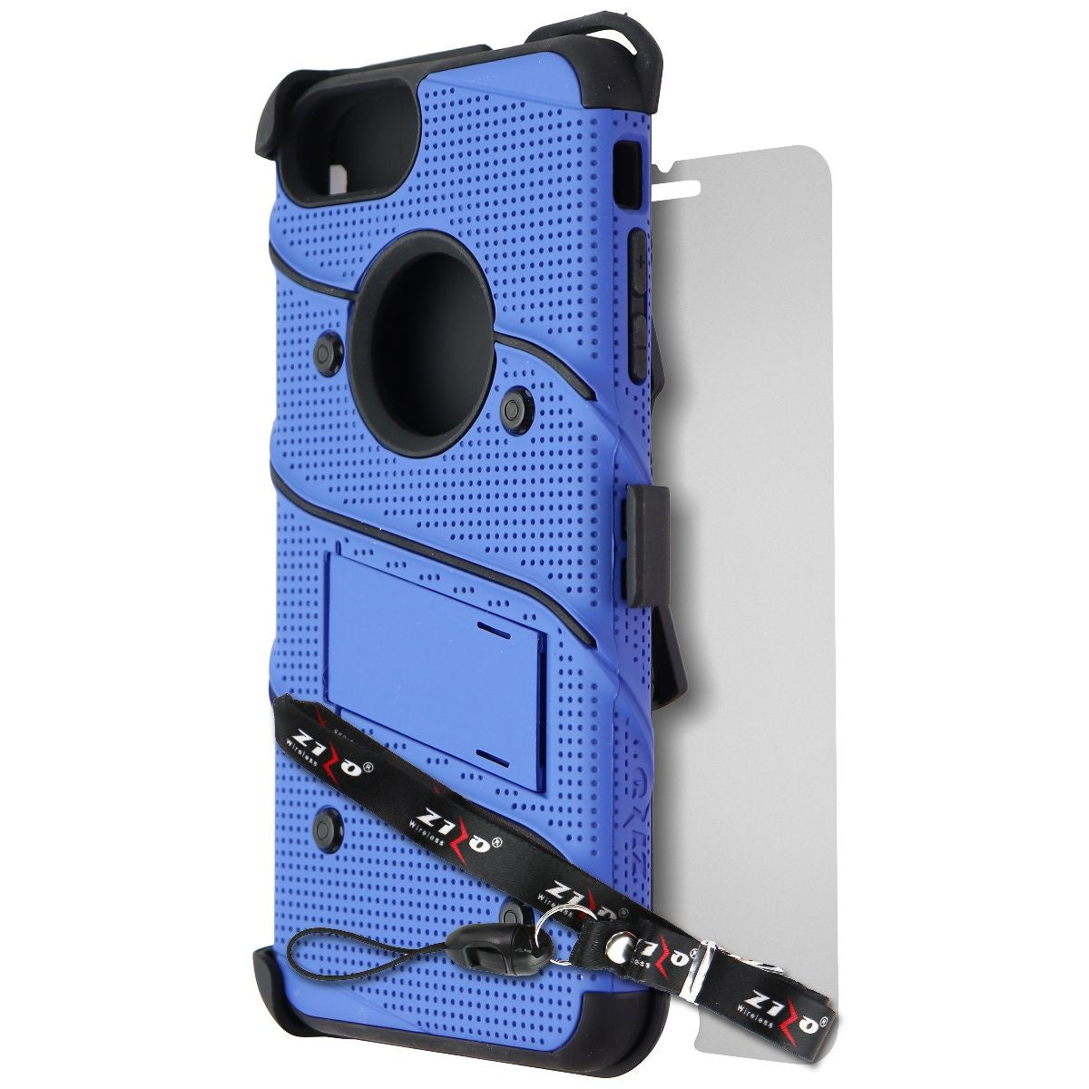 Zizo Bolt Series Case and Holster for Apple iPhone 8 Plus/7 Plus - Blue/Black Cell Phone - Cases, Covers & Skins Zizo    - Simple Cell Bulk Wholesale Pricing - USA Seller